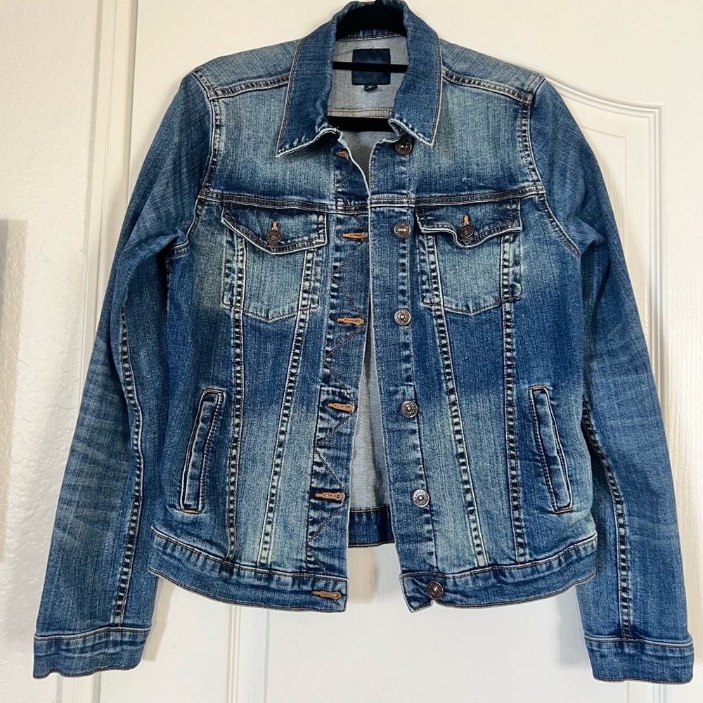 Soft, distressed jean jacket